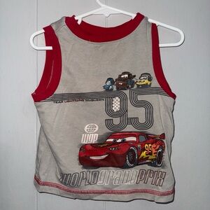 Disney Cars Tank Top with Red and Gray